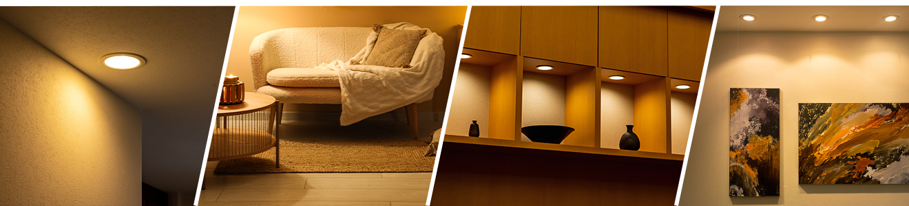 Inbouwspots 2700 Kelvin extra warm wit