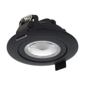 230 Volt Stijlvolle Design Inbouw LED Spot Dimbaar Zwart