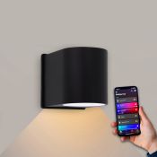 Led wandlamp gu10 - down - dimbaar- zwart - Philips Hue white & ambiance