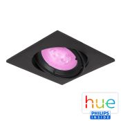 HUE Philips Ambiance GU10 LED Inbouwspot Barcelona Zwart