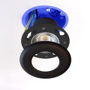 Centraaldoos - inbouwspot - dimbaar - 6 watt - 412 lumen - zwart