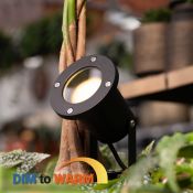 Tuin Prikspot – Philips GU10 – kantelbaar zwart Dim to Warm IP65