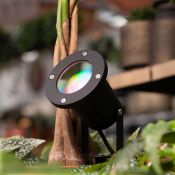 Tuin Prikspot – Philips GU10 – kantelbaar zwart Hue white & color IP65