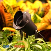 Tuin Prikspot met kap – Philips GU10 – kantelbaar zwart – Dim to Warm – IP65