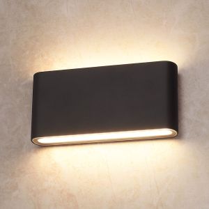 Led wandlamp up & down XL dimbaar 5 watt - 550 lumen - zwart