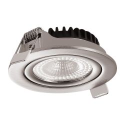 Led inbouwspot - 230 volt - 5 watt - 300 lumen - nikkel - 1800-2700k - IP44