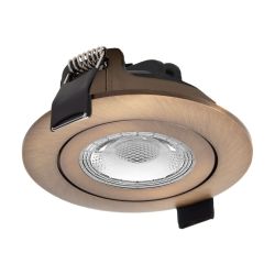 Design inbouwspot - dimbaar - 230 volt 5 watt - 750 lumen- brons - IP65