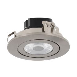 Cabinet inbouwspot dimbaar - 230 volt 4 watt - 260 lumen - nikkel - 3000k