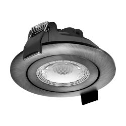 Design inbouwspot - dimbaar - 230 volt 5 watt - 750 lumen- gunmetal- 3000k- IP65