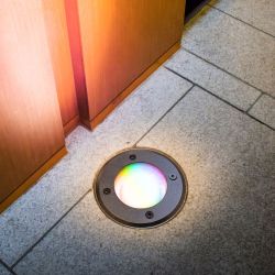Grondspot met gu10 Philips Hue white & color- zwart