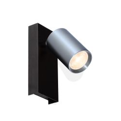 Wandlamp Ventra blauwgrijs enkelvoudig met 4 watt philips gu10