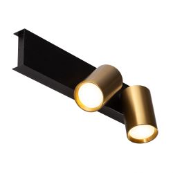 Wandlamp Ventra goud tweevoudig met Philips Hue white & ambiance