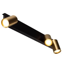 Wandlamp Ventra goud drievoudig met Philips Hue white & color