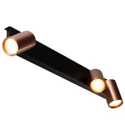 Wandlamp Ventra brons drievoudig met Philips Hue white & color