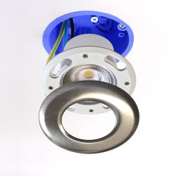 Centraaldoos - inbouwspot - dimbaar - 6 watt - 425 lumen - nikkel