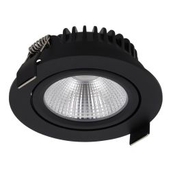Reflector inbouwspot dimbaar - 7 watt 450 lumen - zwart - dim to warm - IP65