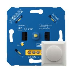 Led dimmer - 230 volt - fase afsnijding 0-150 watt - universeel - wit