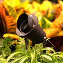 Tuin Prikspot met kap – Philips GU10 – kantelbaar – zwart – IP65