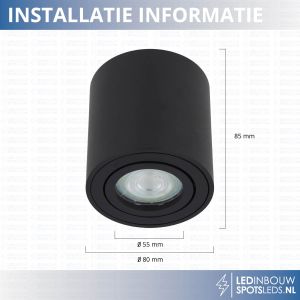 philips_gu10_led_opbouwspot_al240gu10m4-dt-installatie-informatie-zw-nieuw